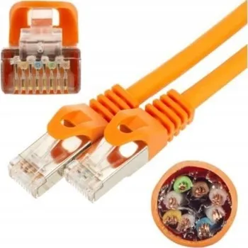 Síťový kabel Patchcord Neku S/FTP 7 RJ45 / RJ45 30 m oranžový