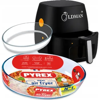 fritéza ORGANIZÉR skleněná FRITÉZA AIR FRYER FORMA PEČENÍ SKLENĚNÁ pyrex 21x13 cm