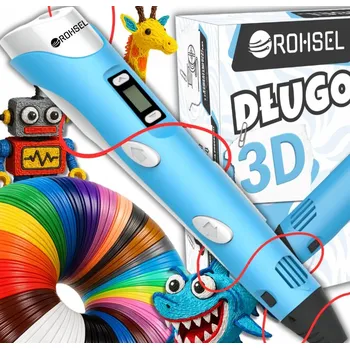 Zabezpečení domácnosti PROPISKA PRO DĚTI KREATIVNÍ SADA 3D + NÁPLNĚ 160 METRŮ + ŠABLONY