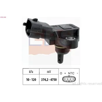 Čidlo automobilu Senzor tlaku sacího potrubí EPS 1.993.180