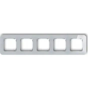 vypínač Pětidílný Rámeček Karlik šedý