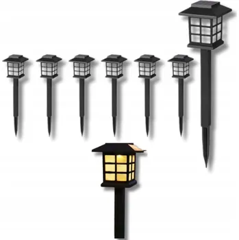 Venkovní osvětlení Solární LED zahradní lampy zapichovací lucerny teplá bílá IP55 Retro 6 ks
