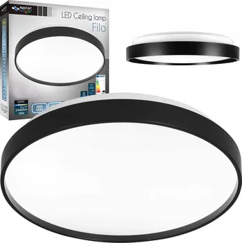 Kulatý Stropní Svítidlo Masterled 27 x 27 cm černá