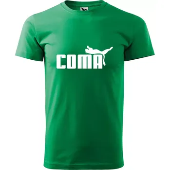 Pánské oblečení Sablio Tričko s potiskem Coma - zelené M