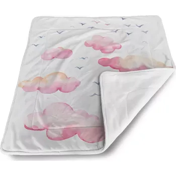 deka Sablio Deka pro miminko Růžové mraky - 90x120 cm