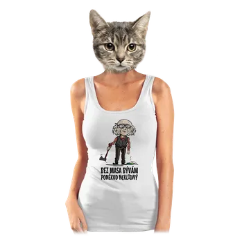 Bastard Neklidný bez masa dámské tílko klasické White