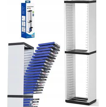 Herní konzole Stojan pro PS5 Slim na 36 her, univerzální základna i pro Xbox One X