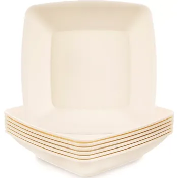 Talíř Hluboké plastové talíře SANDY 17,5 cm, 500 ml, 6 ks