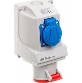 Elektrická zásuvka Hermetická Elektrická Zásuvka Elektromet červená