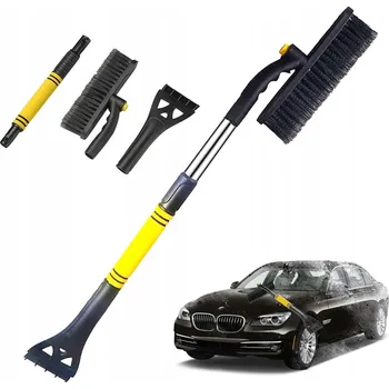Autoškrabka ŠKRABKA NA AUTO 3V1 TELESKOPICKÝ KARTÁČ NA SNÍH ŽLUTÁ