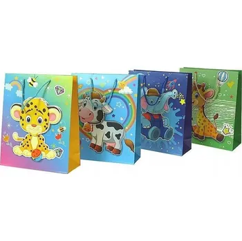 Obraz Dárková taška se zvířátky 32x26x10 cm TM61