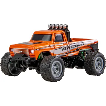 RC model auta RC Monster Truck kovový 1:64 RTR LED Tempomat 2,4GHz oranžový