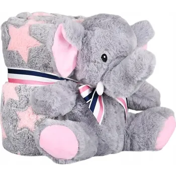 Dětská deka Dětská deka Perletti 80 x 120 cm šedá s hvězdičkami