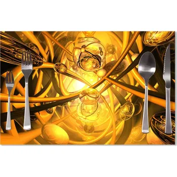 prostírání Sablio Prostírání Žlutá abstrakce: 40x30cm