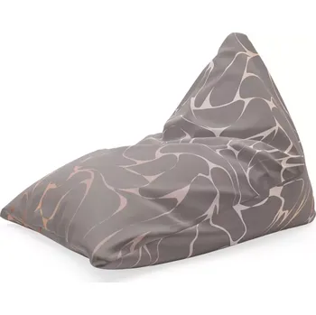 Sedací pytel Sablio Sedací vak Triangl Béžové vzorce: 120 x 100 x 100 cm