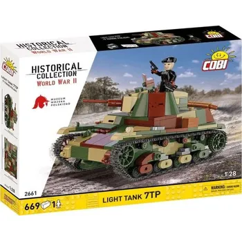 Stavebnice COBI Cobi 2661 II WW Lehký tank 7TP, 1:28, 669 kostek