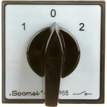 vypínač Vačkový přepínač 1-0-2 4P 40A pro vestavbu