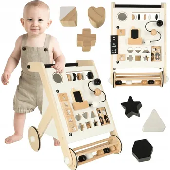 Dětské chodítko Odrážedlo dřevěné vzdělávací chodítko s třídičem, vysoká kvalita zpracování