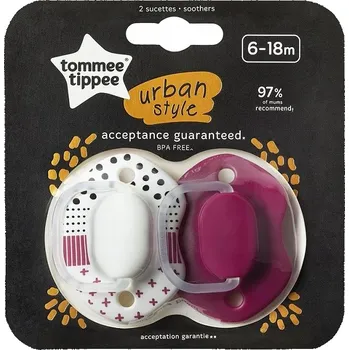 dudlíky Symetrický silikonový Dudlík Tommee Tippee 6 měsíců +
