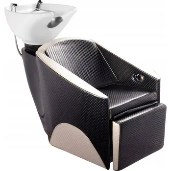 Kadeřnické křeslo Gabbiano kadeřnické mycí křeslo Paříž černo-béžové T