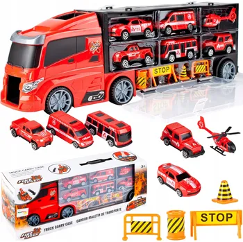 autíčko VELKÉ NÁKLADNÍ AUTO HASIČSKÝ HASIČI AUTOPŘEPRAVNÍK VOZŮ