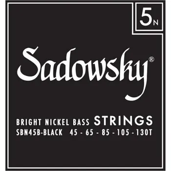Struna pro kytaru a smyčcový nástroj Sadowsky Black Label SBN-45B Struny pro 5-strunnou baskytaru