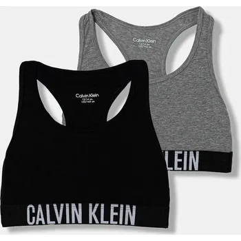 Podprsenka Dětská sportovní podprsenka Calvin Klein Underwear 2-pack G80G800744.9BYA šedá 90X, vel. 164-176