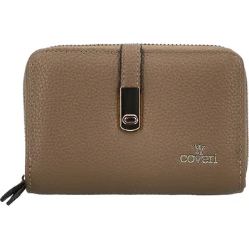 Stylová dámská koženková peněženka Coveri Anya, tmavě béžová