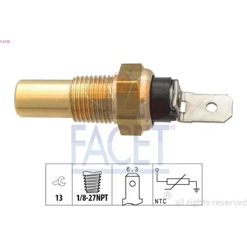 Čidlo automobilu Snímač, teplota chladiva FACET 7.3115