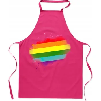Kuchyňská zástěra Kuchyňská zástěra Vlajka LGBT Módní potisk Přehlídka rovnosti Dárek