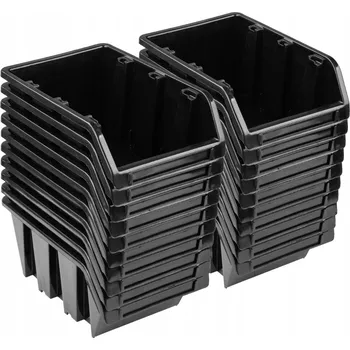 Úložný box 20x Skladový box přepravka NP10 černá