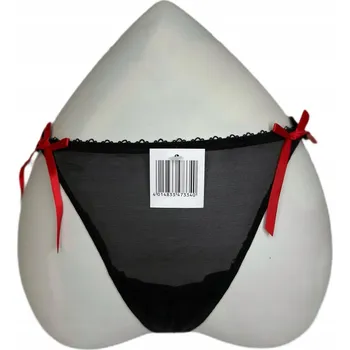 Kalhotky DÁMSKÉ SEXY KALHOTKY KALHOTKY TANGA ANN ČERNÉ ČERVENÉ 304 XL 42
