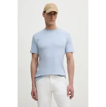 Pánské tričko Bavlněné tričko Calvin Klein modrá barva, K10K109894 05A, vel. XXL