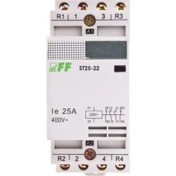 Stykač F&F MODULÁRNÍ STYKAČ pro montáž na DIN lištu ST25-22