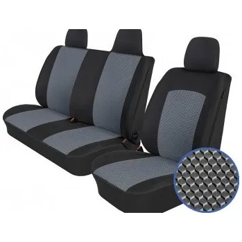 Ochranný autopotah Automega Autopotahy OPEL VIVARO, 3 MÍSTA - 1+2, od r. 2001-2014, Dynamic šedé