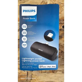 Powerbanka POWERBANKA PHILIPS 2500MAH LIGHTNING DLP2510V