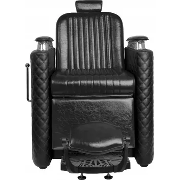 Kadeřnické křeslo GABBIANO BARBERSKÉ KŘESLO BERNARDO ČERNÉ