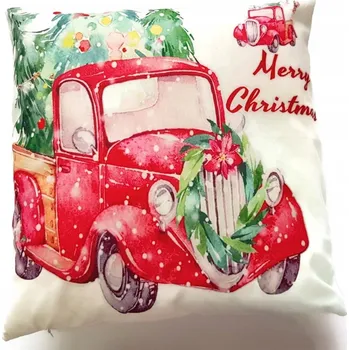 Obraz Povlak na polštářek Jasiek Vánoční stromeček na náklaďáku