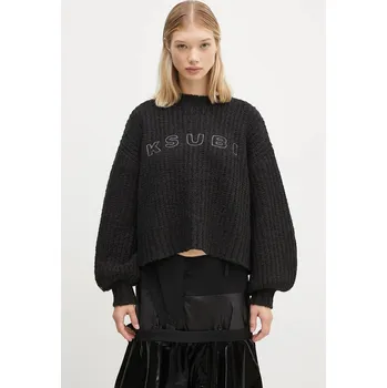 Dámský svetr Vlněný svetr KSUBI Bookie Knit, XS, černá, 99X