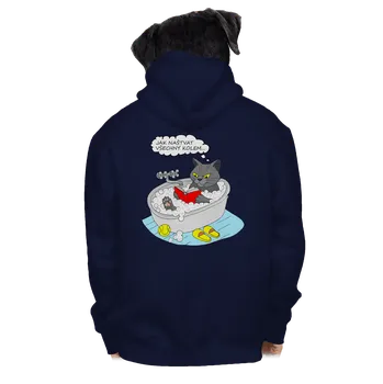 Pánská mikina Bastard Jak všechny naštvat pánská mikina na zip Navy