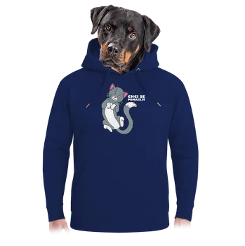 Pánská mikina Bastard Chci se pomazlit unisex mikina premium Navy