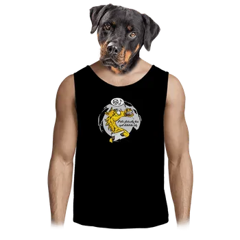 Pánské tílko Bastard Žluťoučký kůň pánské tílko Black