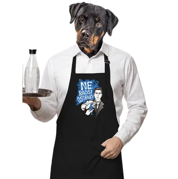 Kuchyňská zástěra Bastard Radši osobně zástěra Black