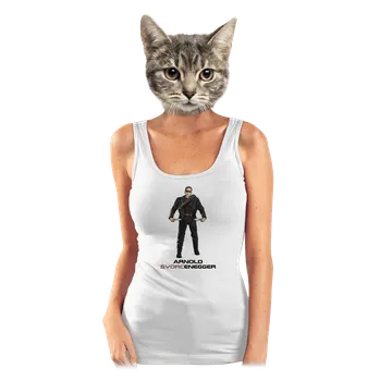 Bastard Arnold Švorcenegger dámské tílko klasické White