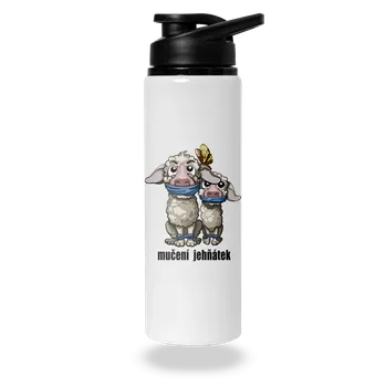 Láhev Bastard Mučení jehňátek lahev na vodu White