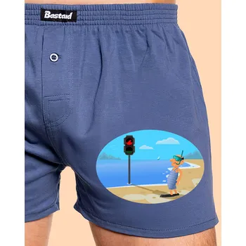 Pánské spodní prádlo Bastard Bezpečné plavání pánské trenky Blue