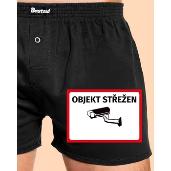 Trenýrky Bastard Objekt střežen pánské trenky Black