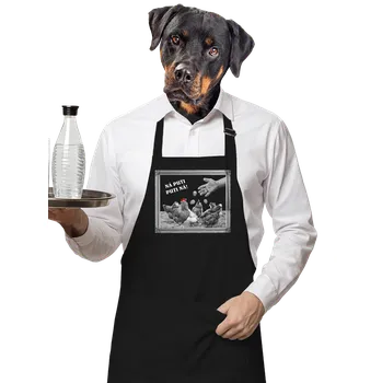 Kuchyňská zástěra Bastard Ukrajina - Ná Puti Puti Ná zástěra Black