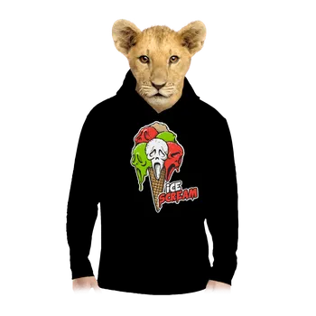 Chlapecká mikina Bastard Ice Scream dětská mikina klokanka Black