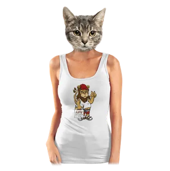 Bastard Lvíček dámské tílko klasické White